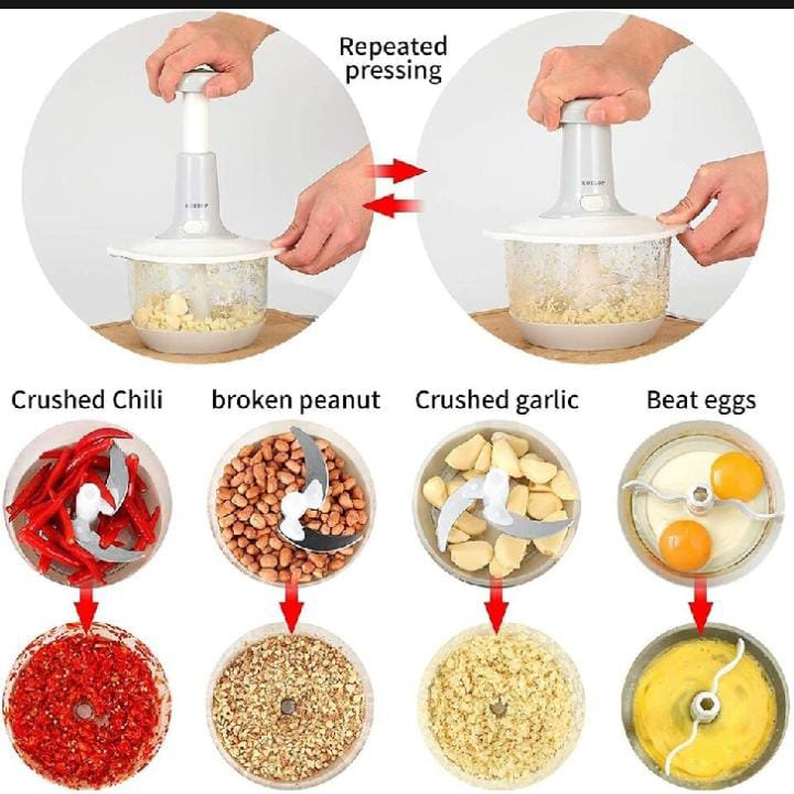 Manual Hand Press Food Vegetables Meat Chopper