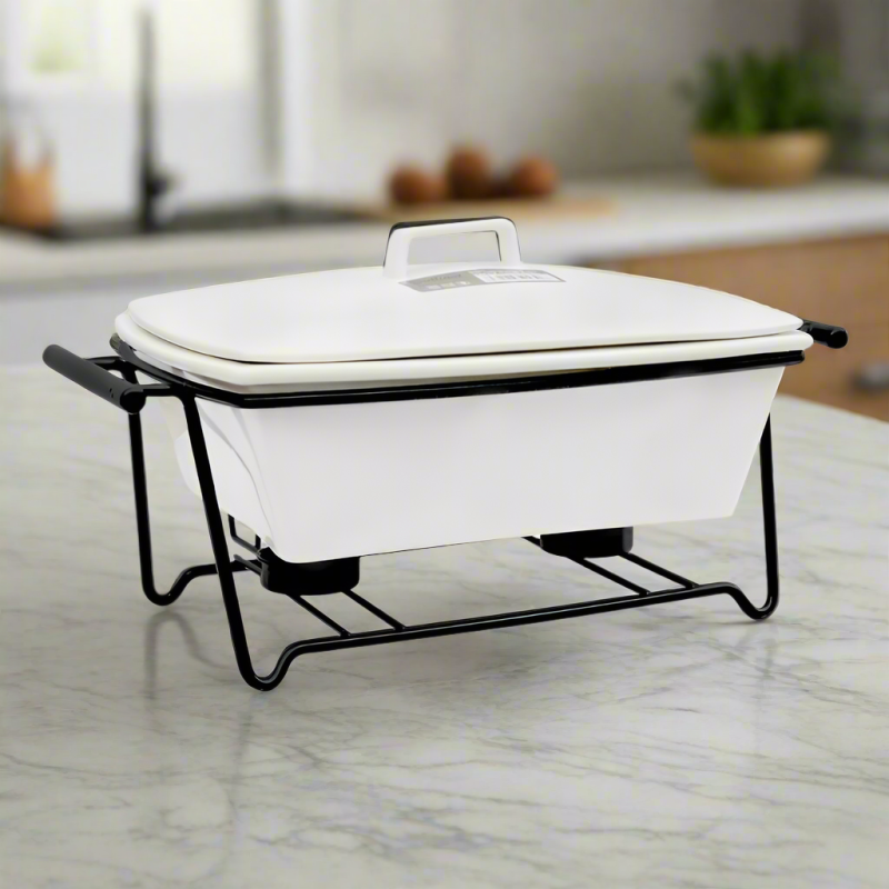 Casserole With Iron Stand 10.25