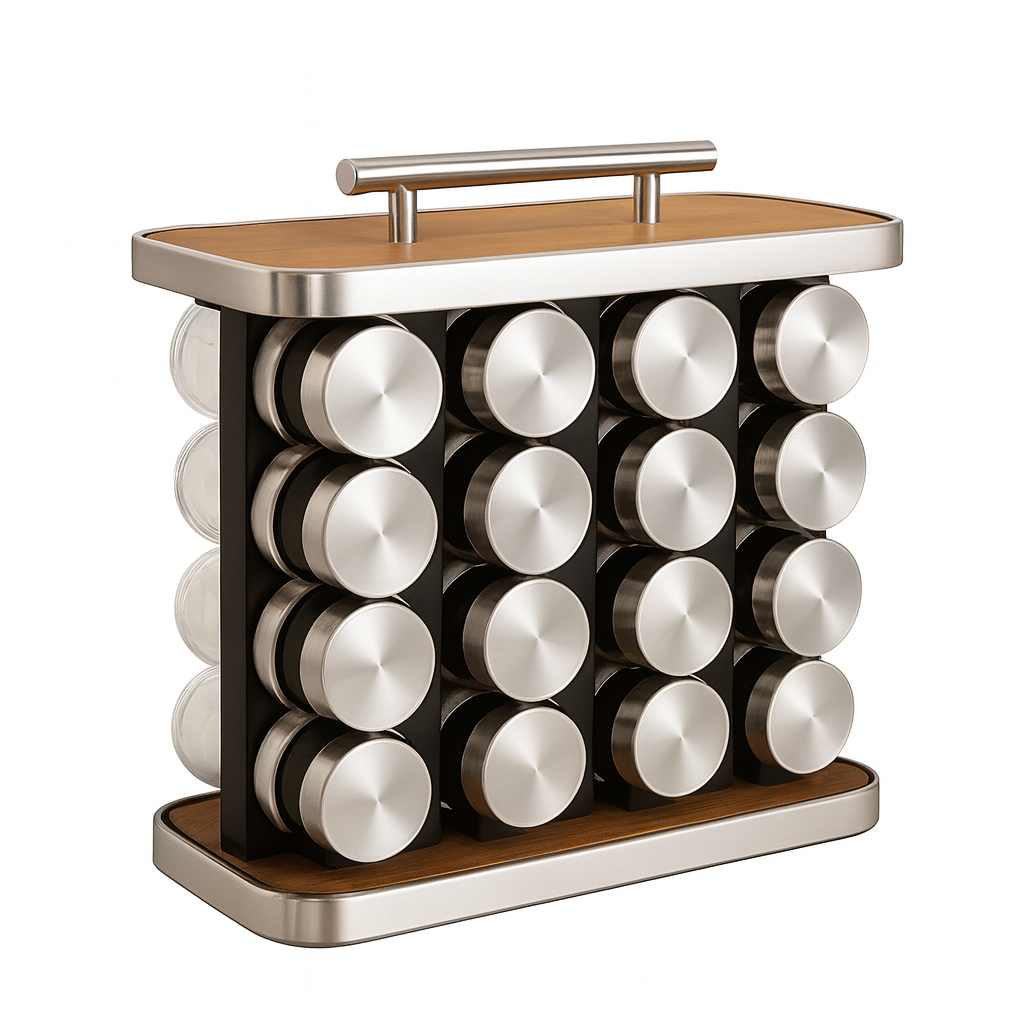 16 Jar Countertop Spice Organizer Rack