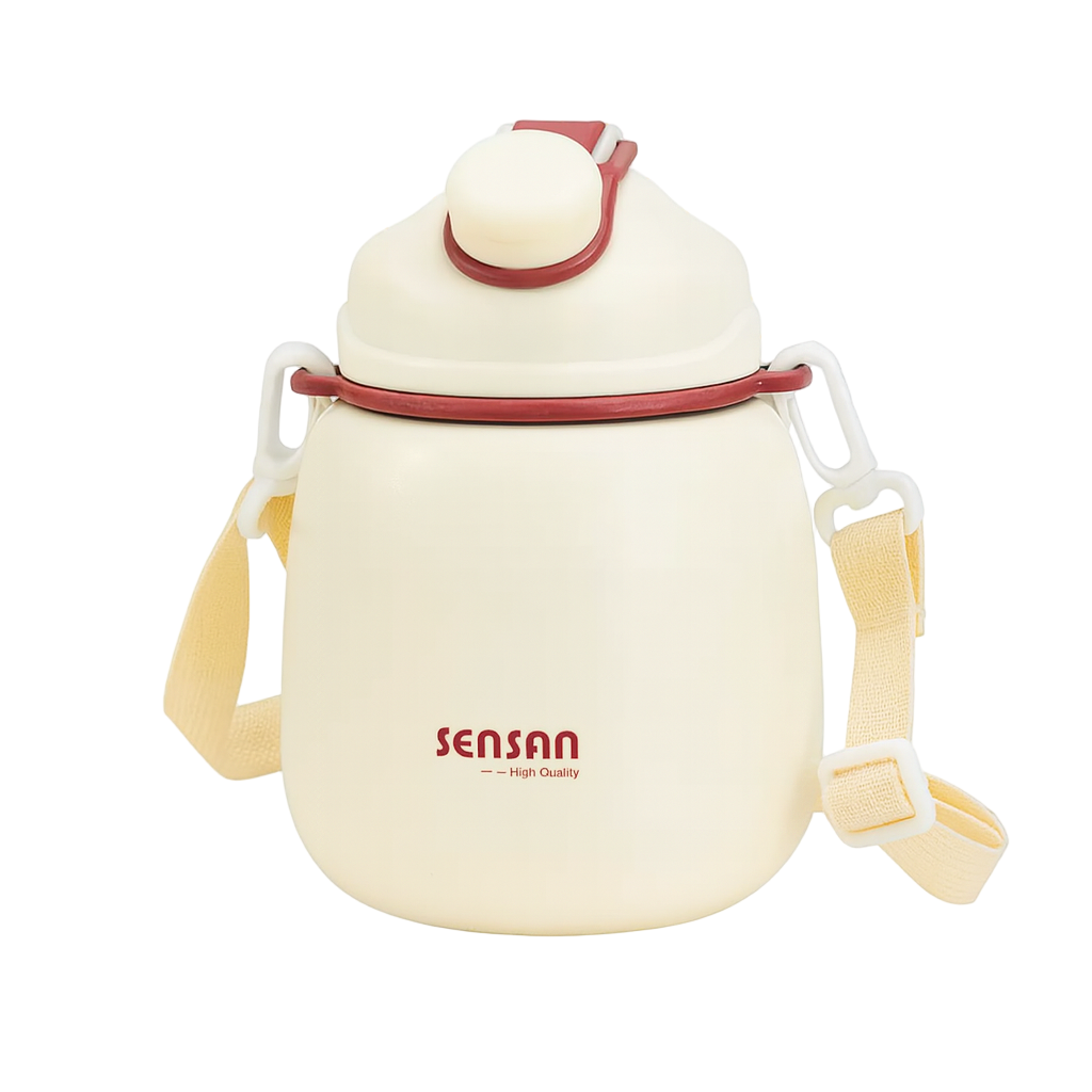 800ml Outdoor Vacuum Flask Sport Water Bottle - White