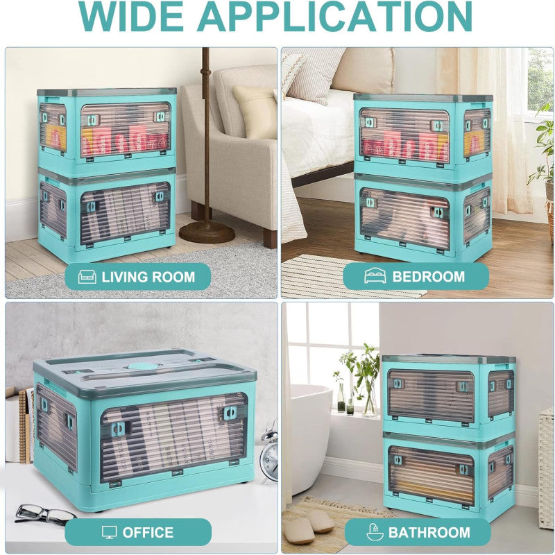 صناديق تخزين قابلة للطي ومتعددة الوظائف مع غطاء وصندوق تخزين قابل للطي بغطاء