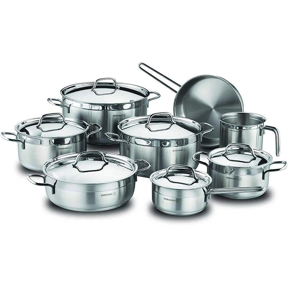 Korkmaz Alfa Grande 14 Pcs. Cookware Set