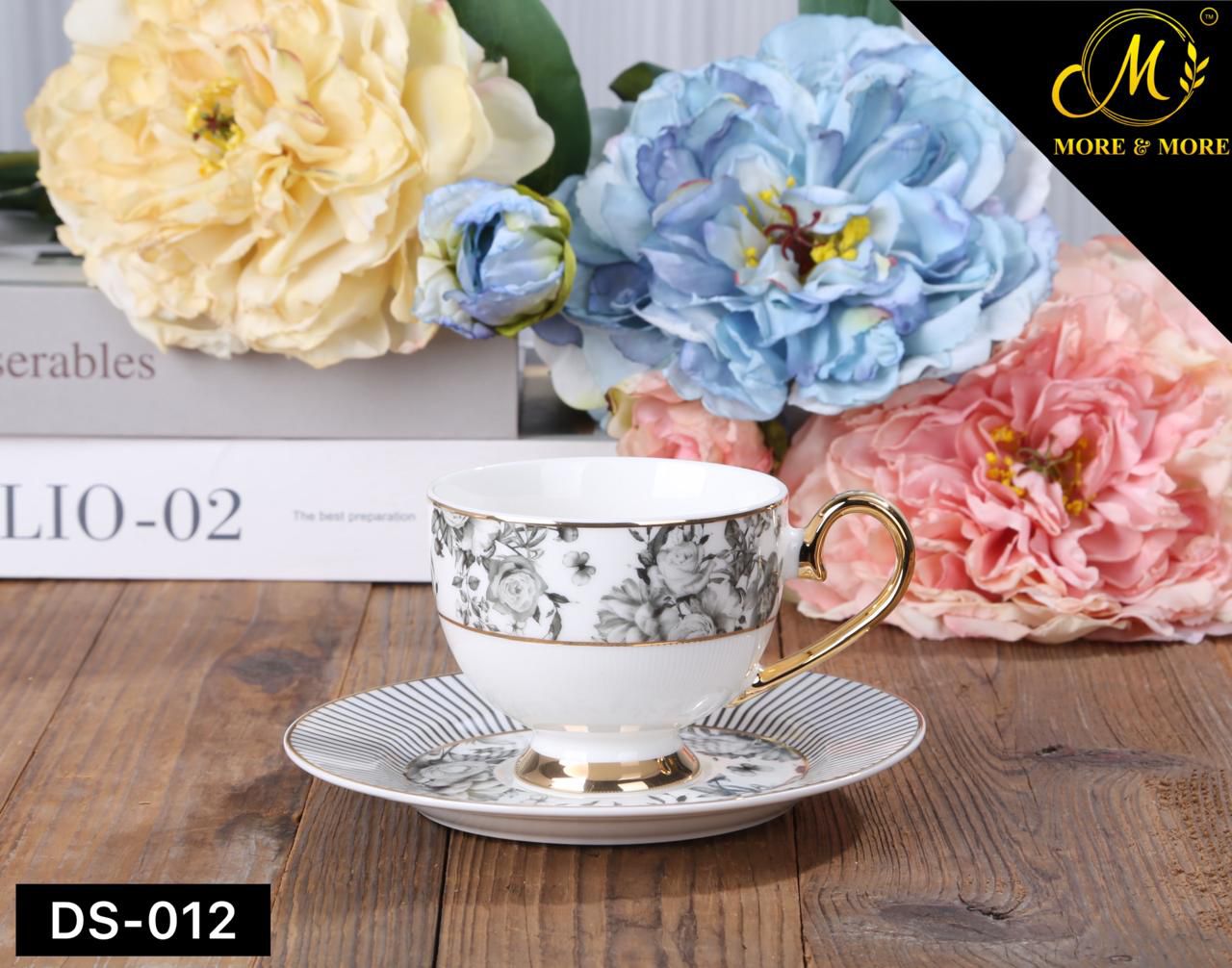 Johnson Bros Inspired Cup & Saucer Set – Design : DS-012
