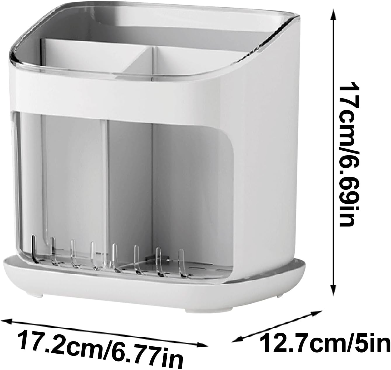 Cutlery Rack Stand, Kitchen Cutlery Holder, Utensil Holder with Large Capacity, Kitchen Utensils Organizer, Dishwasher Chopstick Basket, Tableware Holder Box for Home Decor