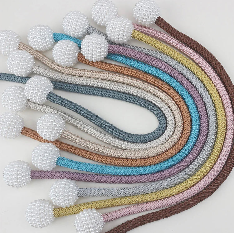 1Pc Pearl Curtain Magnetic Tie Clip