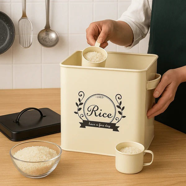 Metal Rice Storage Bucket – 5L