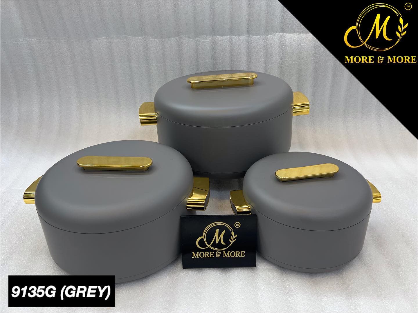 3-Pcs Hotpot Set - EB 9135G (Grey)