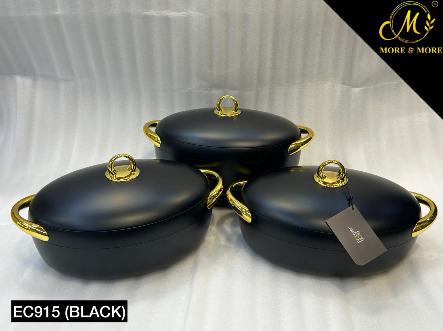 3-Pcs Hotpot Set - EC 915 (Black)