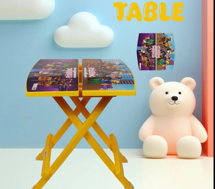 Kids Foldable Table with 2 Foldable Chairs Best Quality