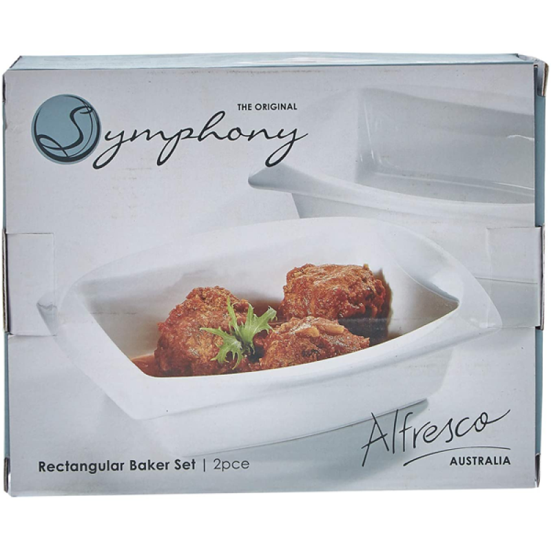 Symphony Rectangle Baker Set 2Pcs
