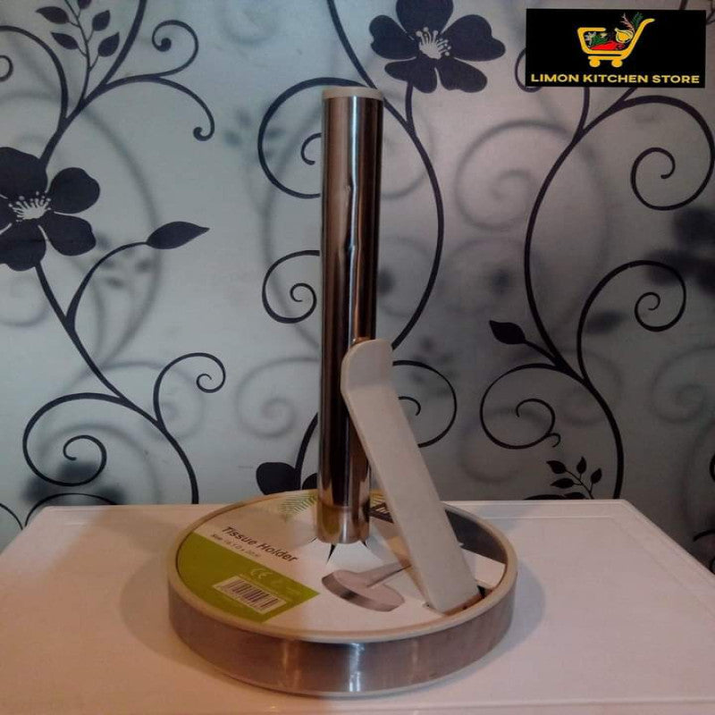 Limon Tissue Roll Holder – Wall-Mounted Bathroom Tissue Dispenser with Cover (1916) | Adornia.pk