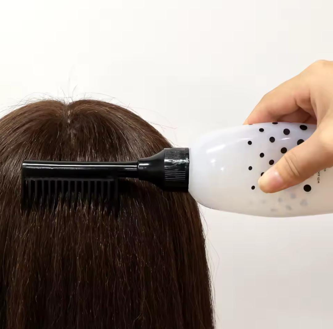 Professional 150ml Hair Dyeing Comb Bottle