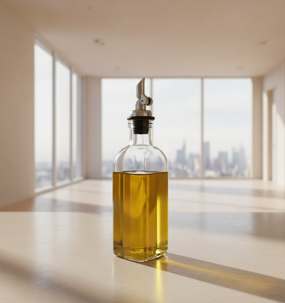 Ziba Premium Oil & Vinegar Dispenser Bottle – Leak-Proof Spout for Smooth Pouring