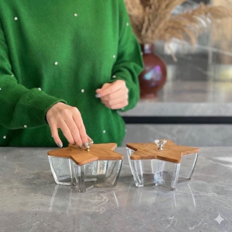 Limon StarryDelight Candy & Snack Box – Elegant Multi-Section Storage Box for Sweets & Dry Fruits | Adornia.pk