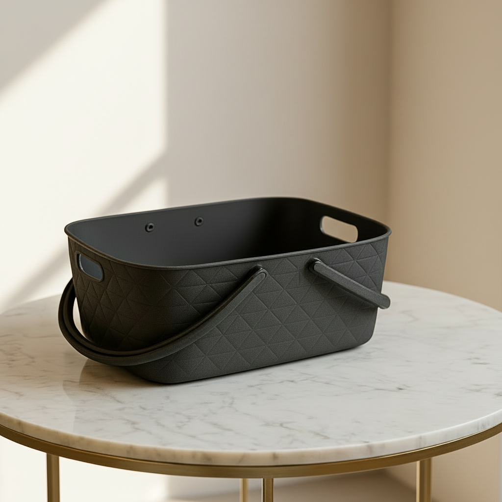 Ziba 18L Premium Multi-Purpose Storage Basket with Flexible Handles – Durable & Lightweight Organizer