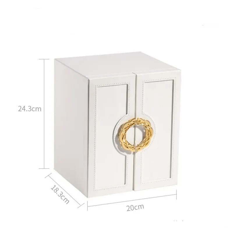 منظم مجوهرات من الجلد متعدد الطبقات