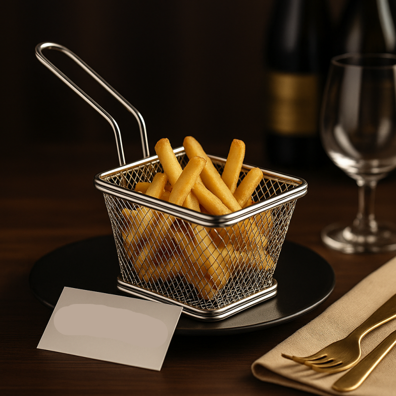 Luxury Mini Fry Basket – Premium Stainless Steel Snack Server