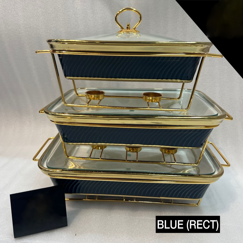 Luxury Porcelain Rectangle Chafing Dish