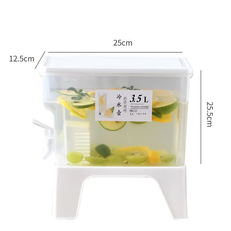 Cold Beverage Dispenser With Stand 3.5L