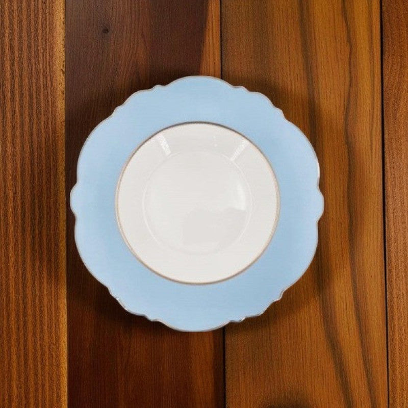 9 Inch Sky Blue Porcelain Plate | Elegant Tableware Adornia Pakistan