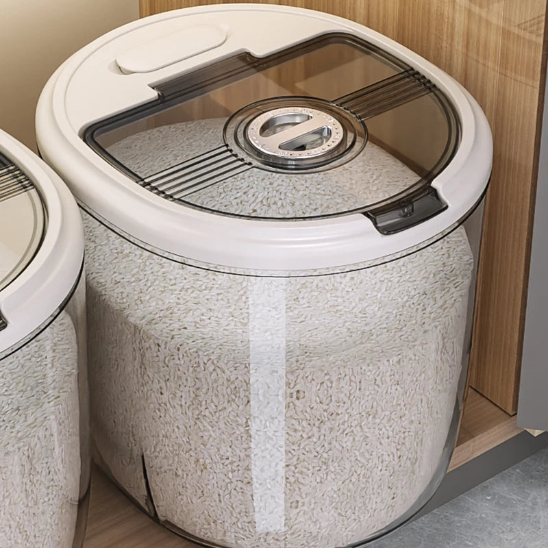 Acrylic Kitchen Rice Storage Box – Airtight Food Container for Grains & Pulses