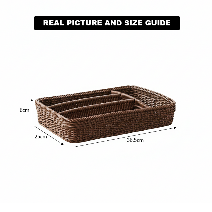 Woven Handmade Cuttlery Basket (51019) by Ziba