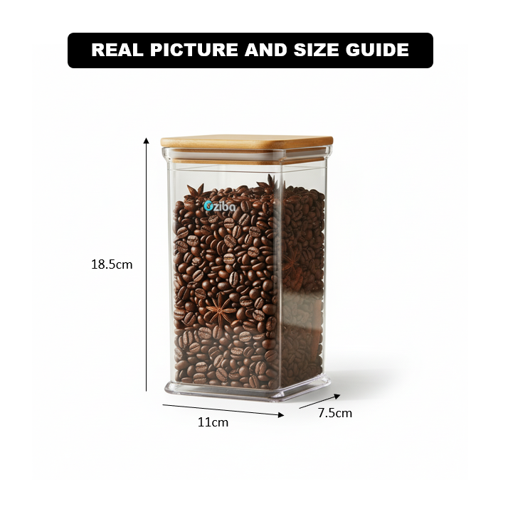 Towering Airtight Wooden Lid Container by Ziba