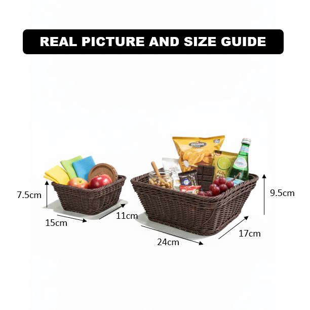 Handmade Square Basket by Ziba