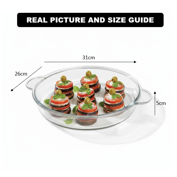 CrystalBake Ovenware Dish & Serving Tray (2235) by Limon