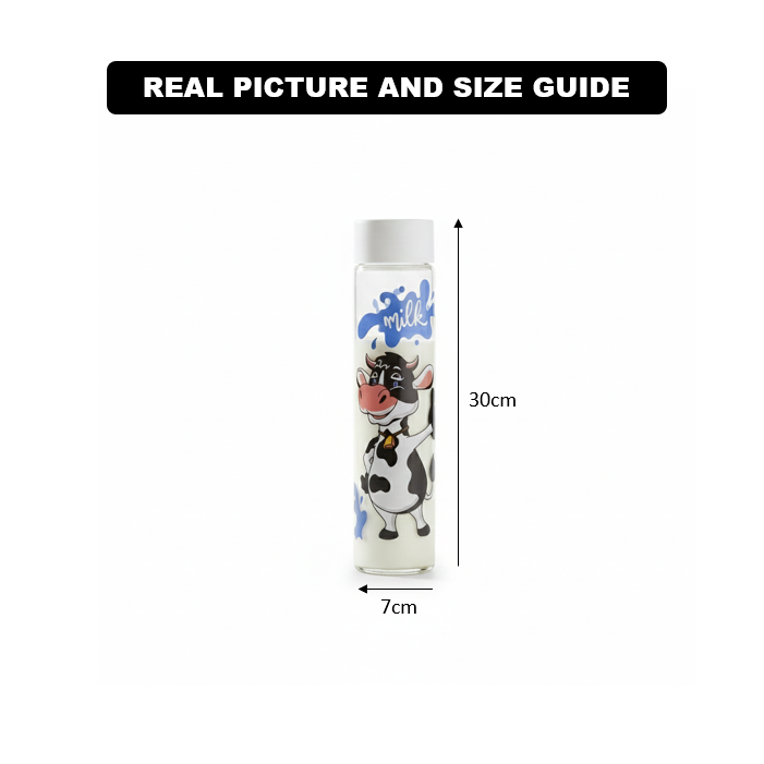 Printed Large Glass Bottle 820ML (1724) by Limon