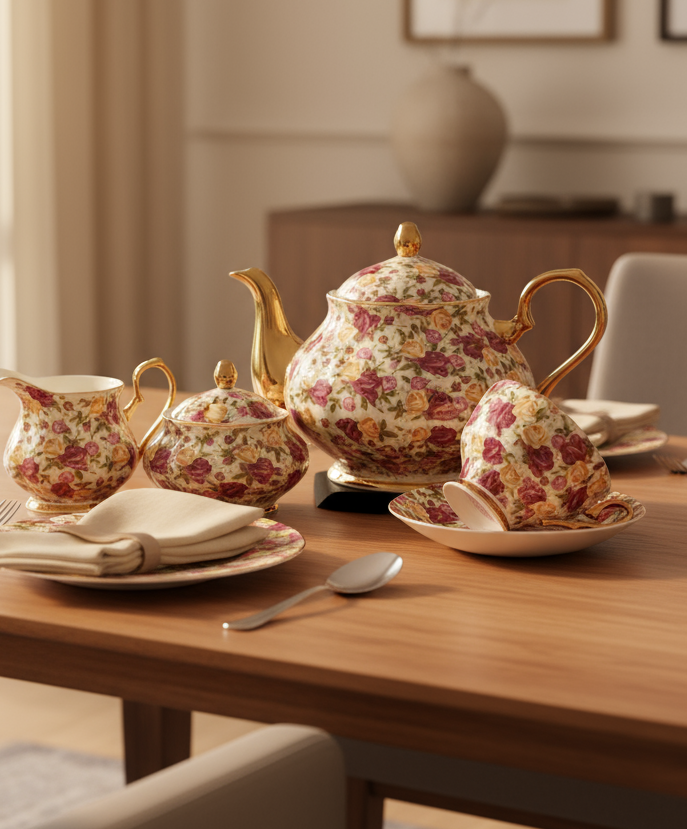 Royal Albert Style Tea Set – Design : 002-F