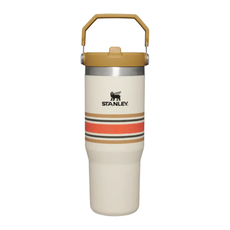 The Varsity Iceflow Flip Straw Tumbler | 30 OZ | Cream Mesh