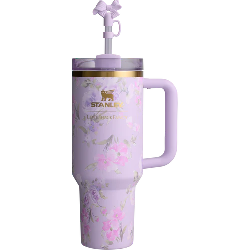 The Stanley x LoveShackFancy Quencher – 40 OZ Tumbler in Happy Thoughts