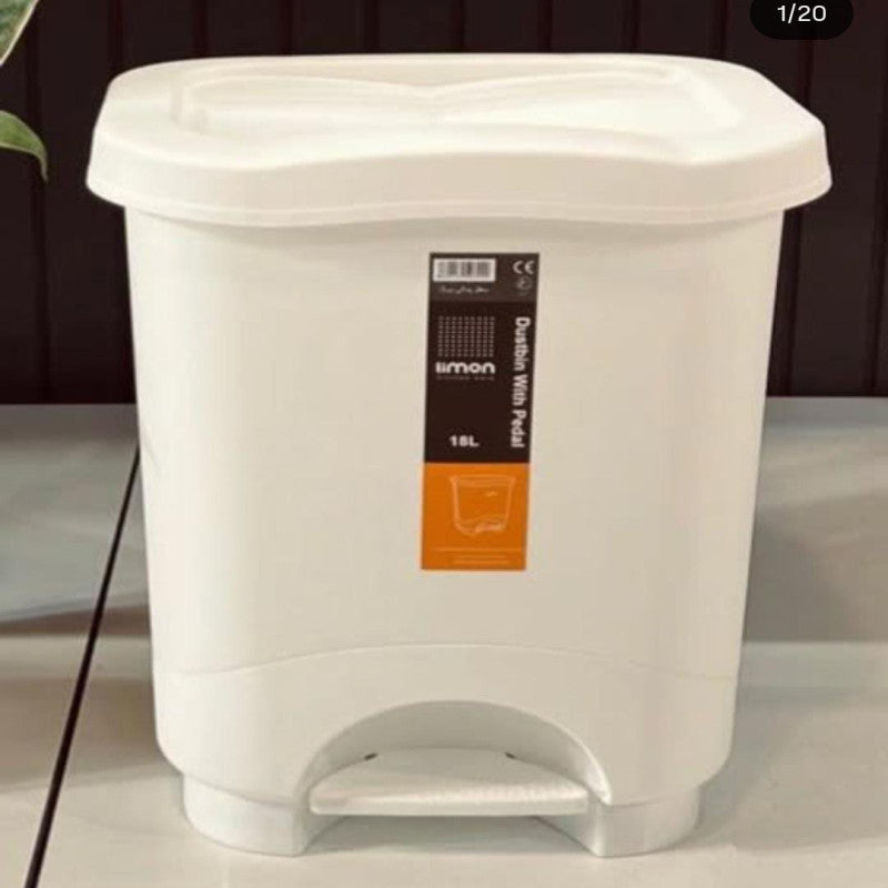 Limon Top-Grade Detachable Pedal Operated Dustbin – Hands-Free Waste Bin for Home, Kitchen & Office | Adornia.pk