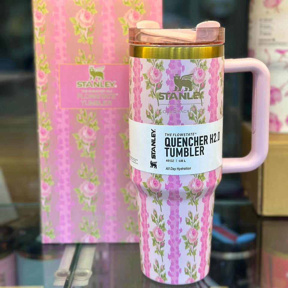 The Stanley x LoveShackFancy Quencher | 40 OZ | Blooming Heirloom | Printed Box