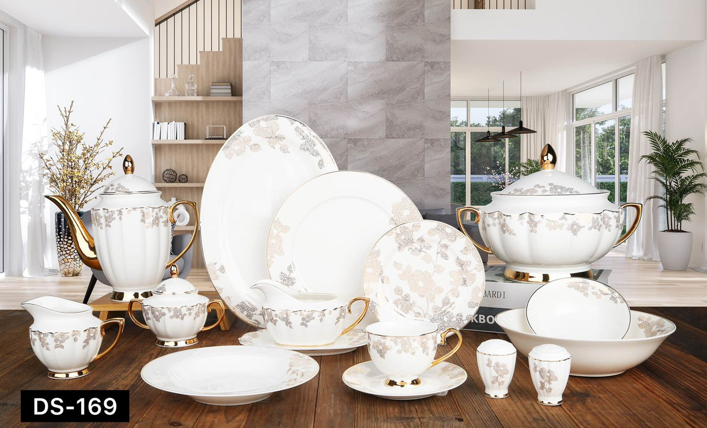 Imported Johnson Bros inspired Luxury Floral Dining Set - Available in two serving sizes