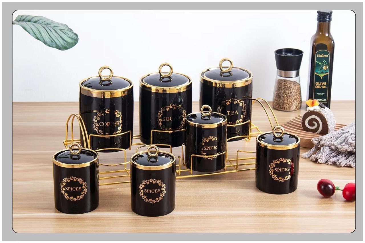7-Pcs Canister Set with Stand | LQ-06