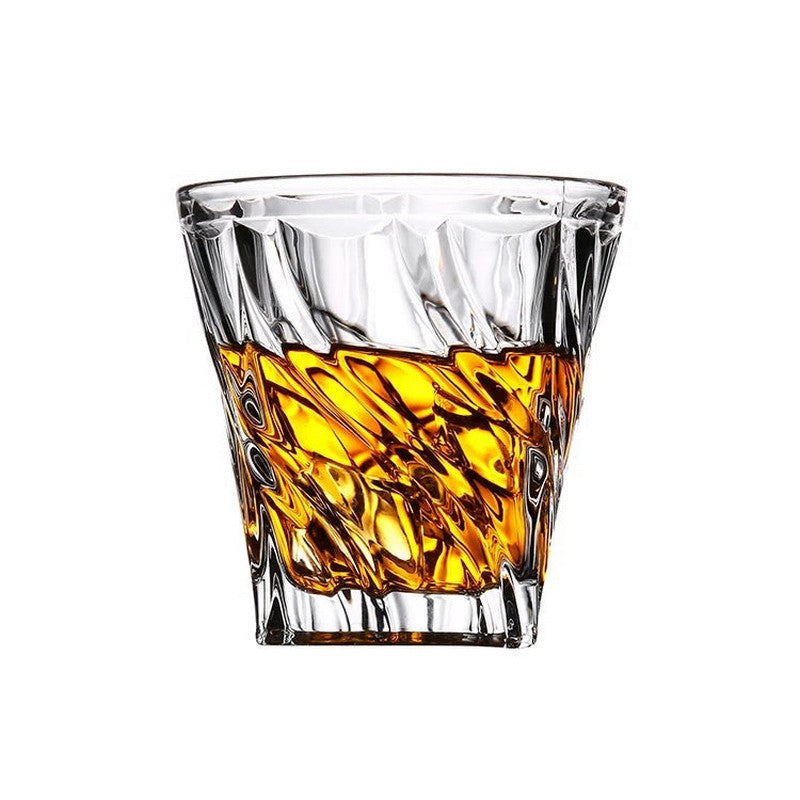 Swirl Transparent Drinking Glass- Set of 6 |