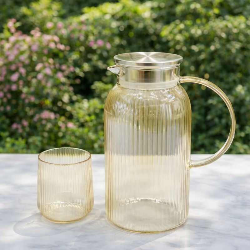 Beverage Set – 7Pcs Glass Jug & Tumblers
