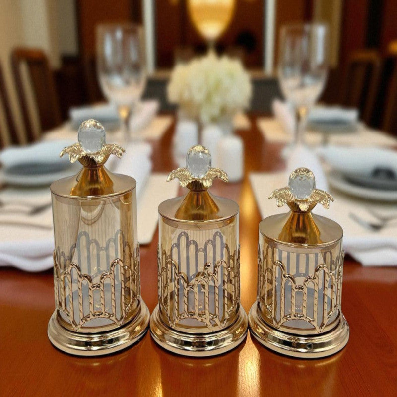 Luxury Candy Jar Trio – Perfect for Décor & Gifting