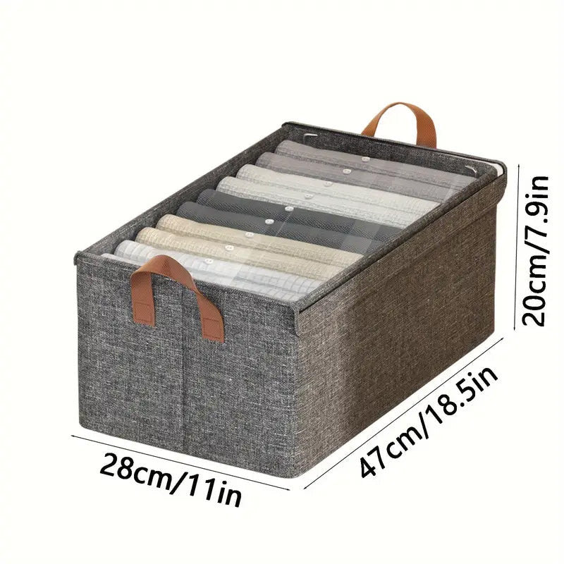 Foldable Clothes Storage Box With Lid