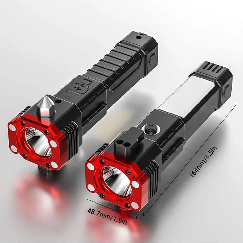 Led rechargeable hammer torch light