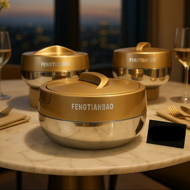FengTianBao Premium Insulated Hotpot Set – 3 Sizes (Small, Medium & Large)