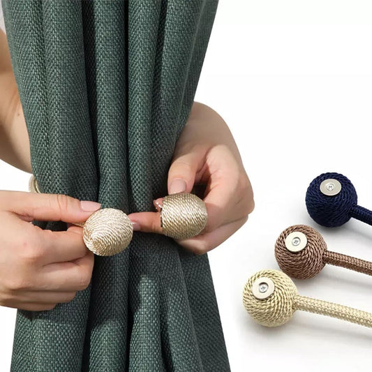 Set of 2 Colorful Magnetic Curtain Tieback