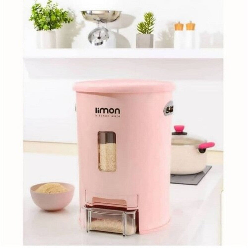 Limon GrainFlow Multiuse Storage & Dispenser – Smart Dry Food Organizer for Kitchen Essentials | Adornia.pk