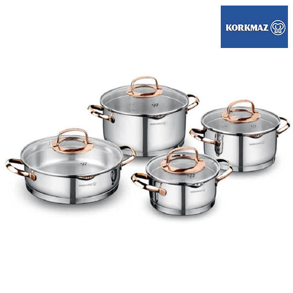 Korkmaz Rosanna 8 pcs. Cookware Set