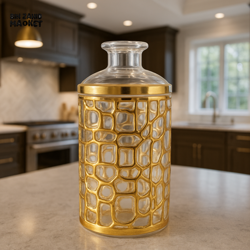 CrystalClear Acrylic Storage Jar – Durable, Transparent & Airtight Container ( 1 )