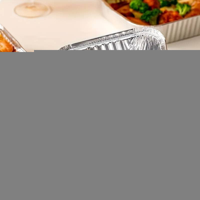 10 Pack of Aluminum Disposable Foil Plates