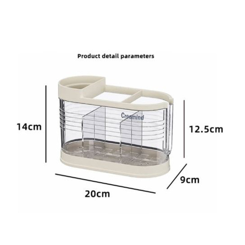 Cutlery Holder Knife Strainer Kitchen Utensils Plastic Storage Bucket