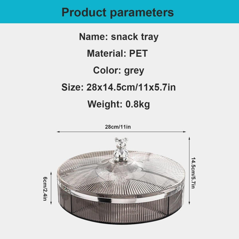 Candy And Snacks Transparent Serving Tray Premium Quality